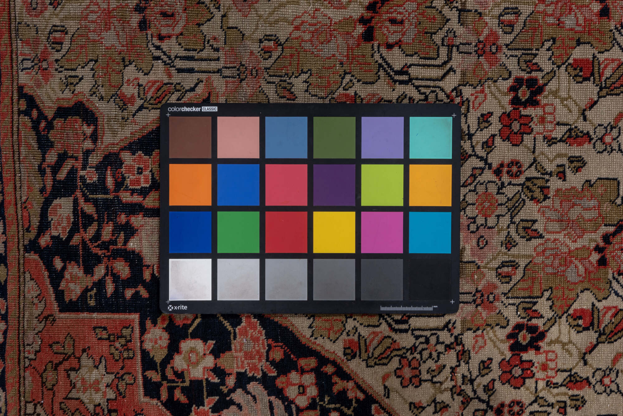 3' x 6' one-of-a-kind handmade vintage Far.Sarouk small size rug. Color palette: black, brown, gray, pink, red