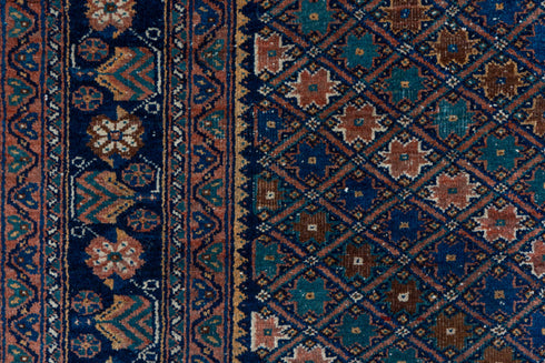 Antique Afshar Area Rug (5' x 7')