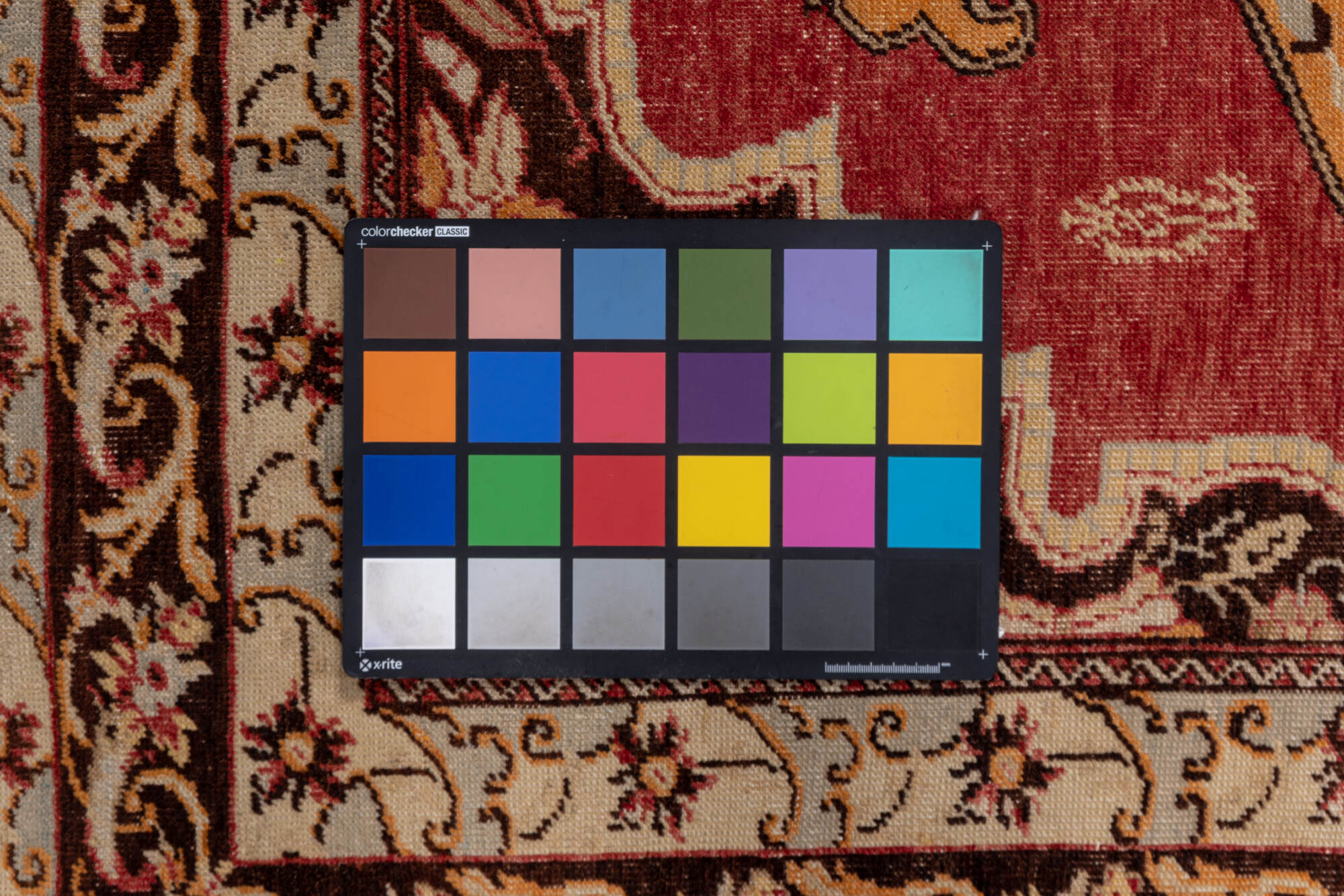 4' x 6' one-of-a-kind handmade vintage Oushak small size rug. Color palette: black, brown, pink, red, saddle brown