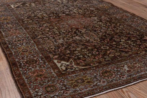 Antique Far.Sarouk Area Rug (4' x 6')