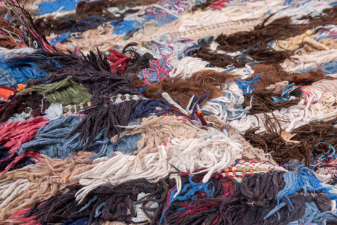 Vintage Rag Rug Runner Rug (2' x 6')