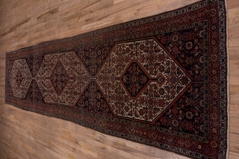 Antique Bibikabad Runner Rug (3' x 14')