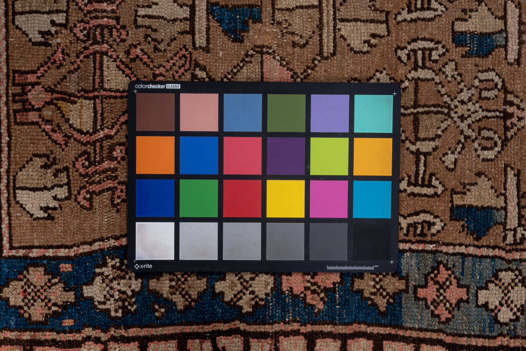 3' x 8' one-of-a-kind handmade vintage Cam Hamadan runner rug. Color palette: black, blue, brown, charcoal, gray, pink, red