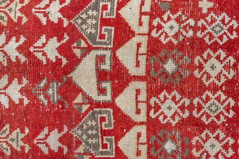 Antique Caucasian Runner Rug (4' x 13')