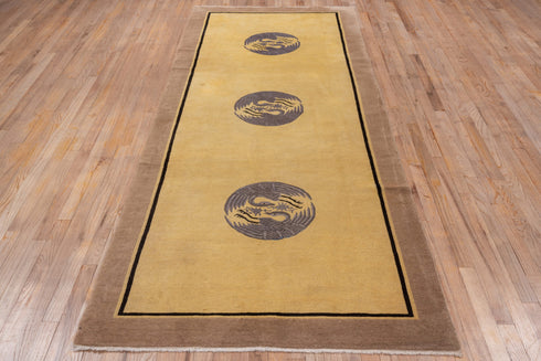 Antique Chinese Runner Rug (4' x 9')