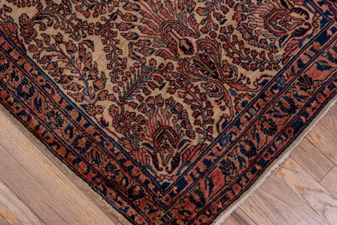 Antique Sarouk Runner Rug (2' x 10')