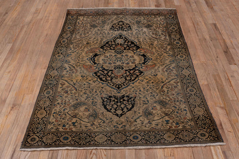 Antique Far.Sarouk Area Rug (4' x 6')