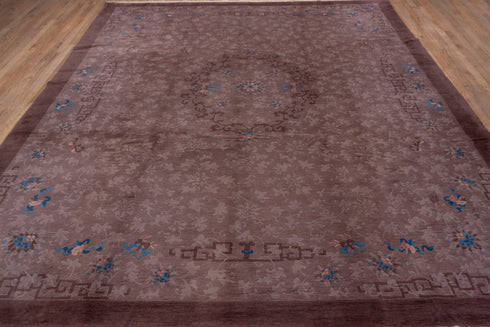 Antique Chinese Area Rug (9' x 11')