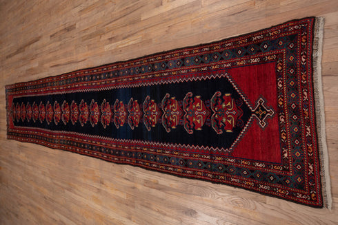 Antique Malayer Runner Rug (3' x 16')