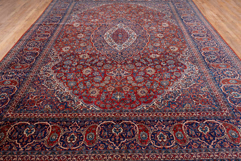 Antique Isfahan Area Rug (10' x 13')