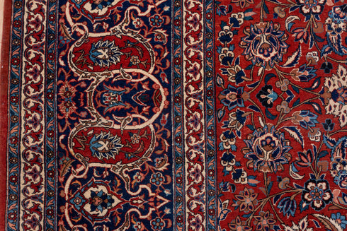 Antique Isfahan Area Rug (10' x 13')