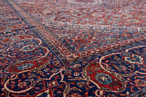 Antique Isfahan Area Rug (10' x 13')