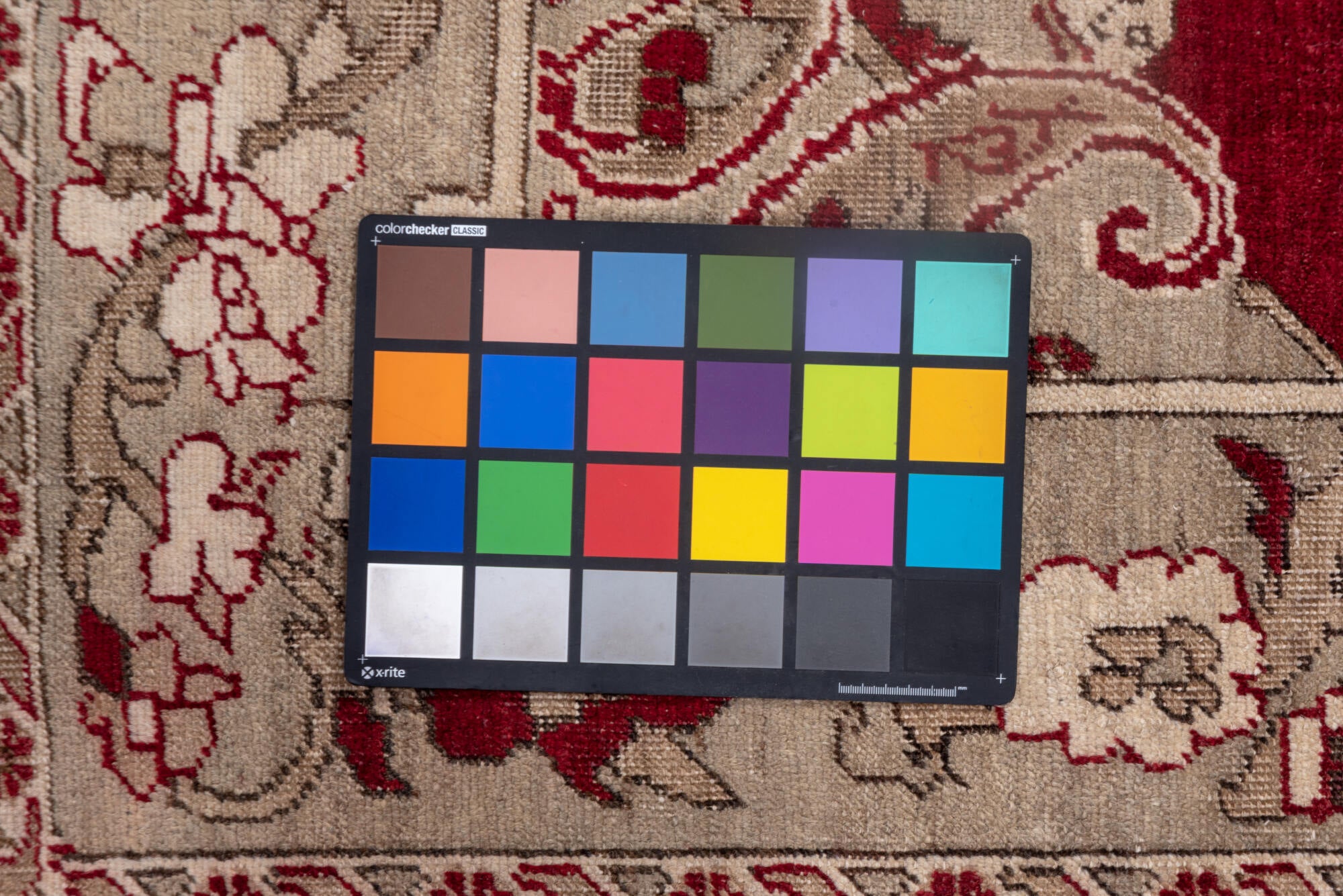 7' x 10' one-of-a-kind handmade vintage Oushak large size rug. Color palette: brown, gray, light gray, off-white, pink, red