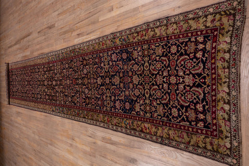 Antique Karabagh Runner Rug (3' x 18')
