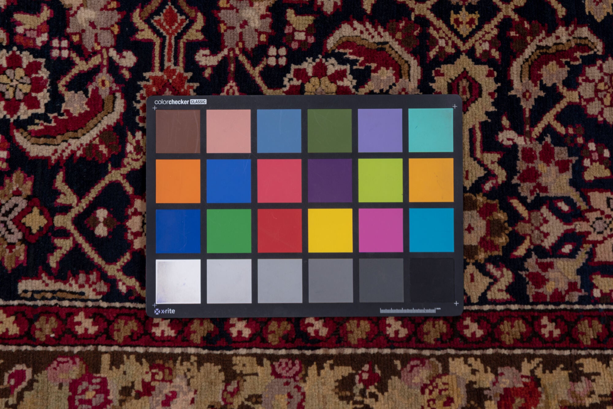 3' x 18' one-of-a-kind handmade vintage Karabagh runner rug. Color palette: black, brown, gray, off-white, pink, red, snow