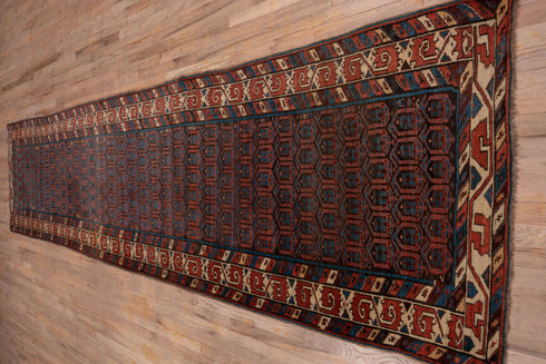 Antique Sarab Runner Rug (3' x 15')