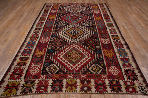 Vintage Kilim Area Rug (6' x 10')