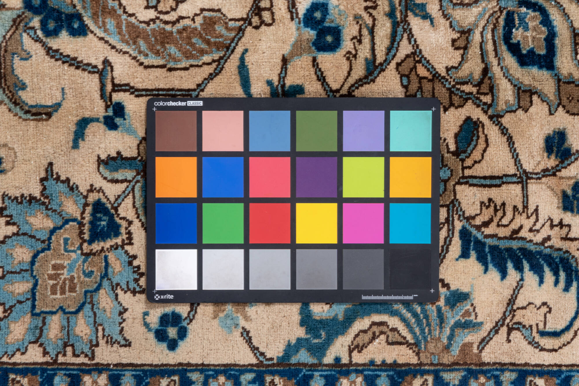 6' x 8' one-of-a-kind handmade vintage Tabriz medium size rug. Color palette: arapawa, blue, brown, dark gray, dim gray