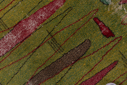 Vintage Art Deco Area Rug (5' x 8')