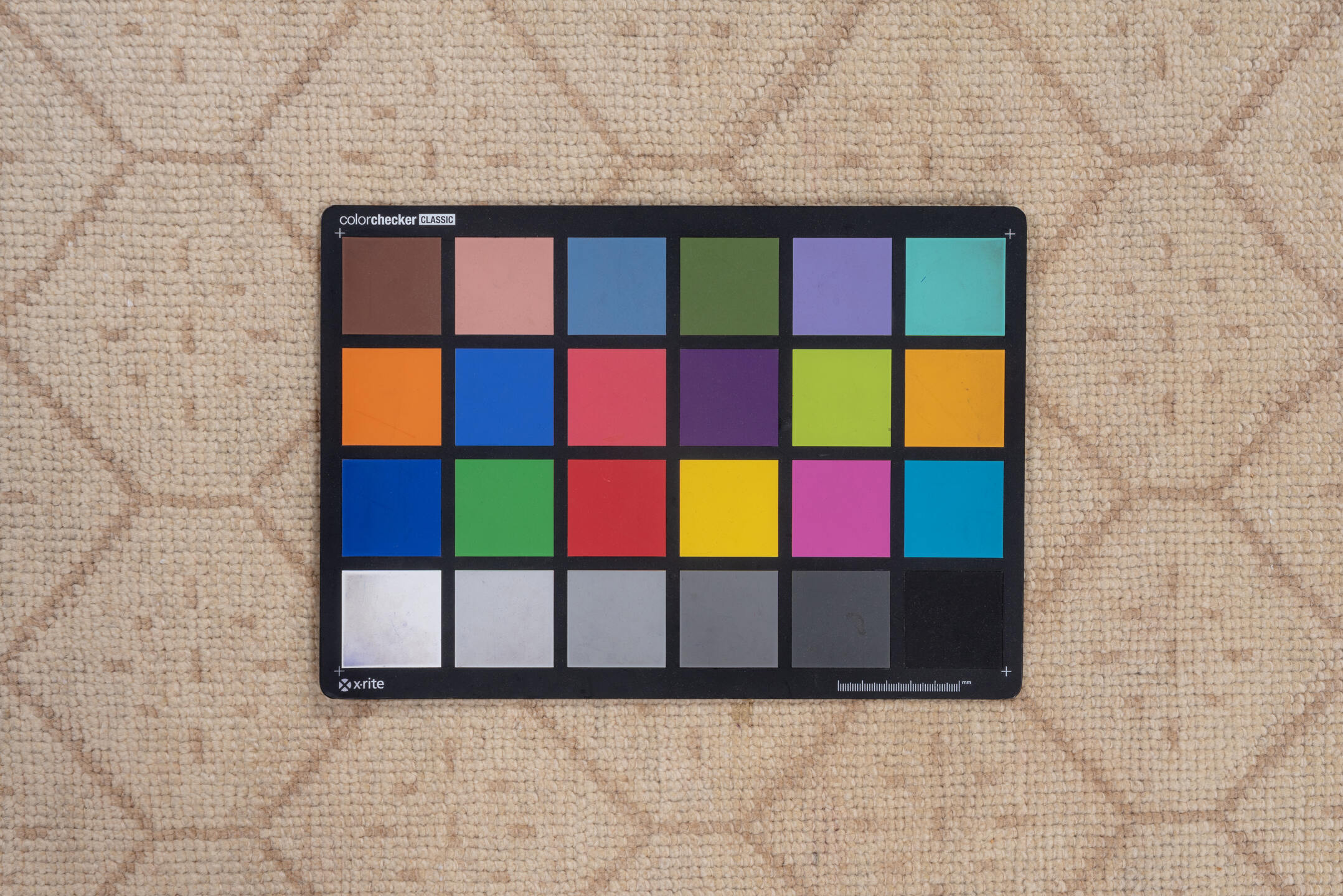 6' x 9' one-of-a-kind handmade vintage Oushak medium size rug. Color palette: brown, off-white, light gray, pink, gray