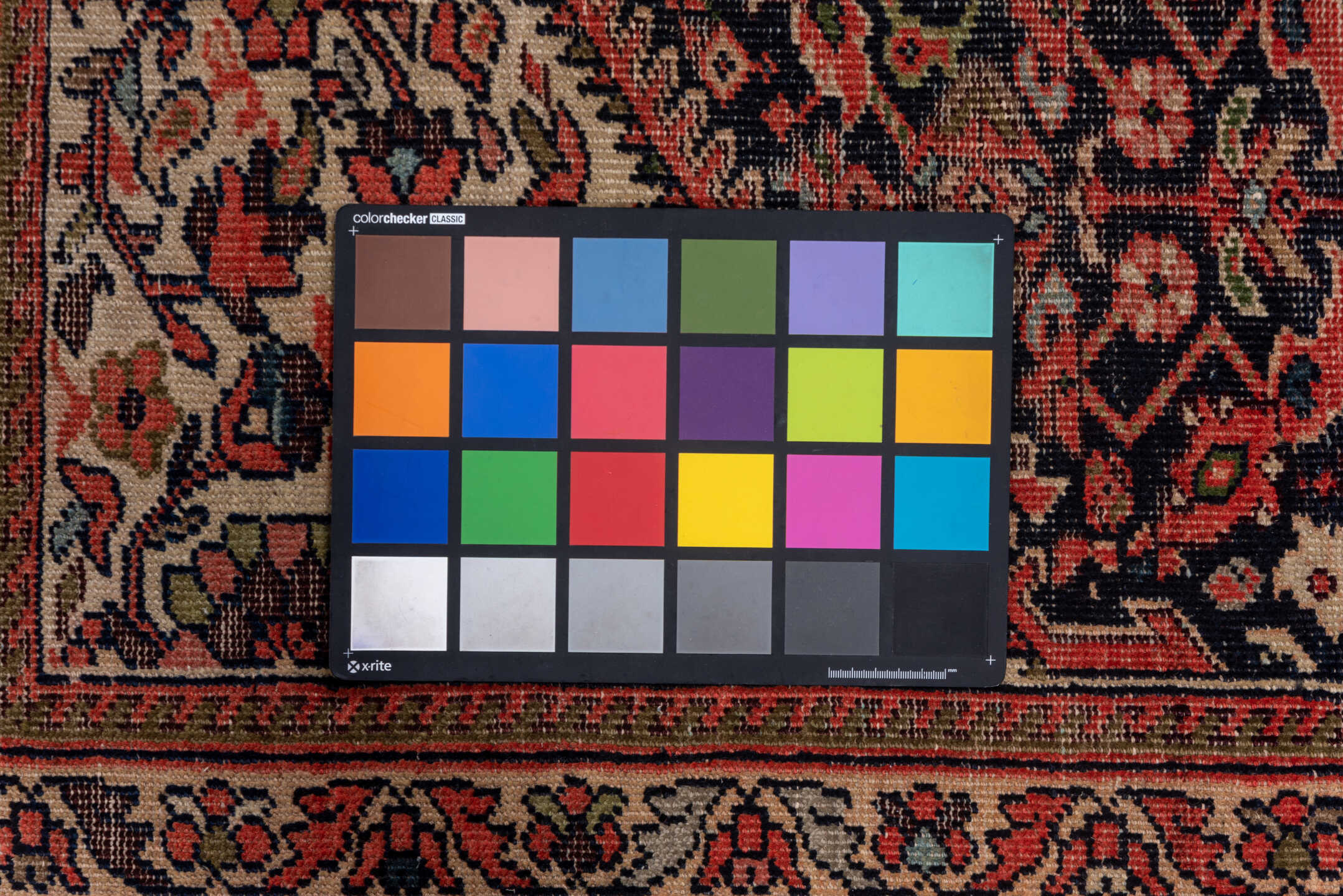 7' x 11' one-of-a-kind handmade vintage Farahan large size rug. Color palette: black, blue, brown, charcoal, dark gray