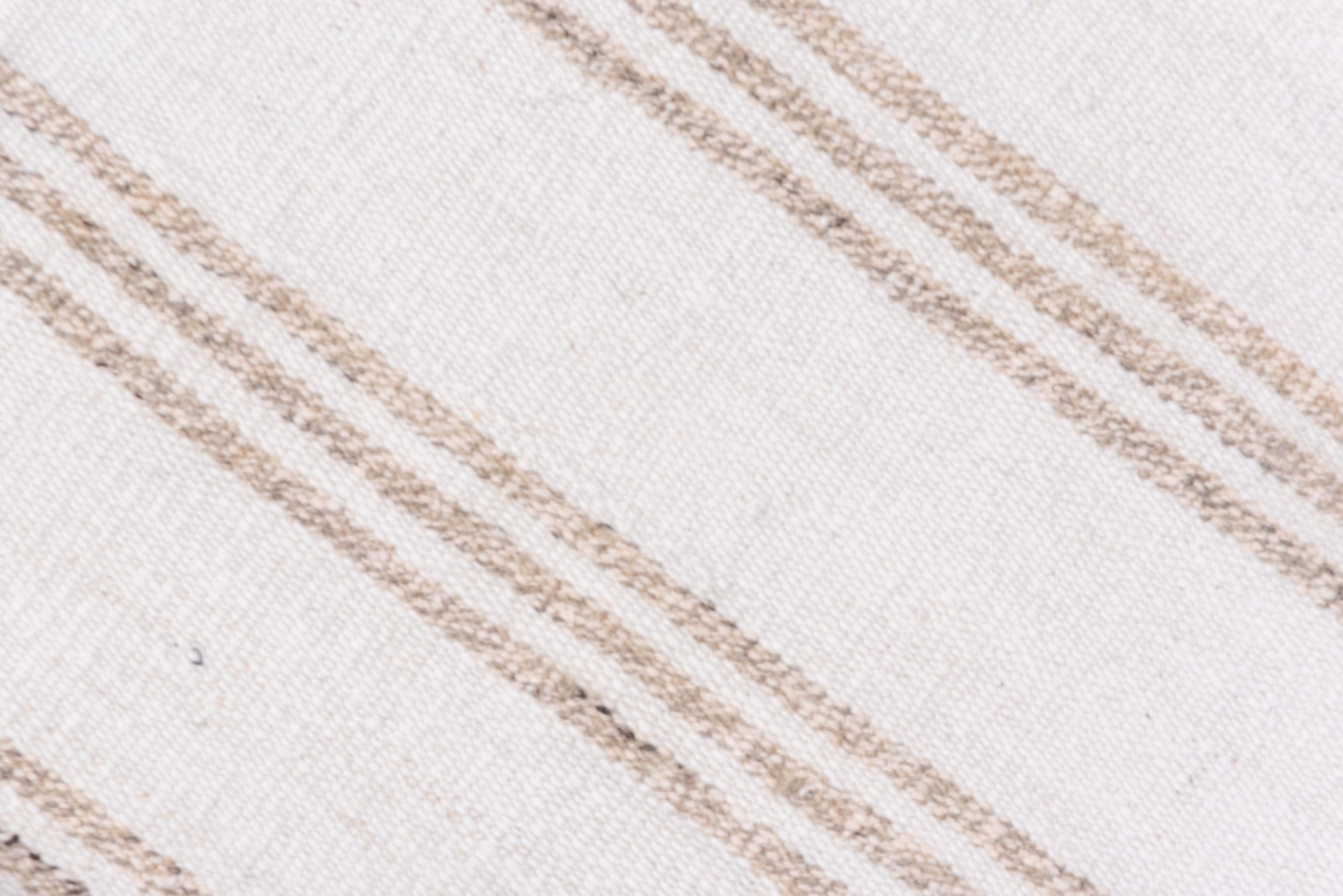 2' x 14' one-of-a-kind handmade vintage Flatweave runner rug. Color palette: brown, gainsboro, gray, light gray, linen