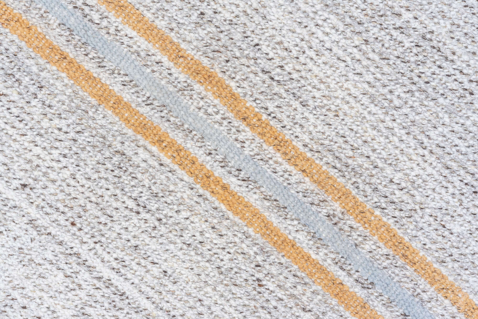 2' x 17' one-of-a-kind handmade vintage Flatweave runner rug. Color palette: brown, dark gray, gainsboro, gray, light gray