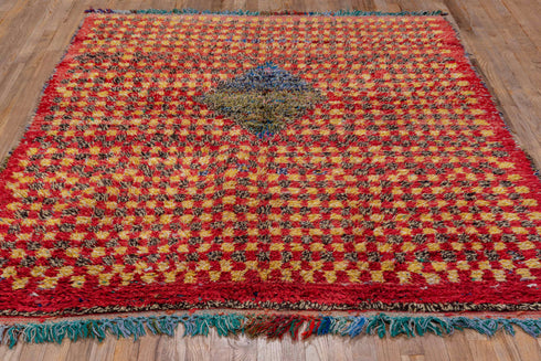 Vintage Rag Rug Area Rug (5' x 7')