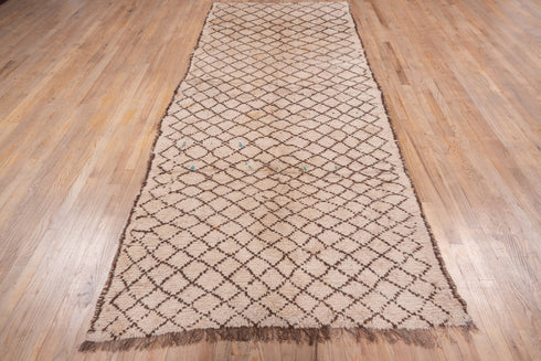 Vintage Moroccan Runner Rug (4' x 12')