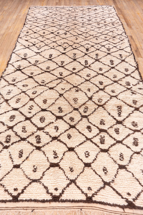 Antique Moroccan Runner Rug (4' x 13')