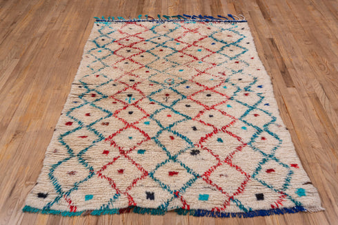 Vintage Moroccan Area Rug (4' x 6')