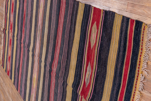 Vintage Kilim Runner Rug (4' x 11')