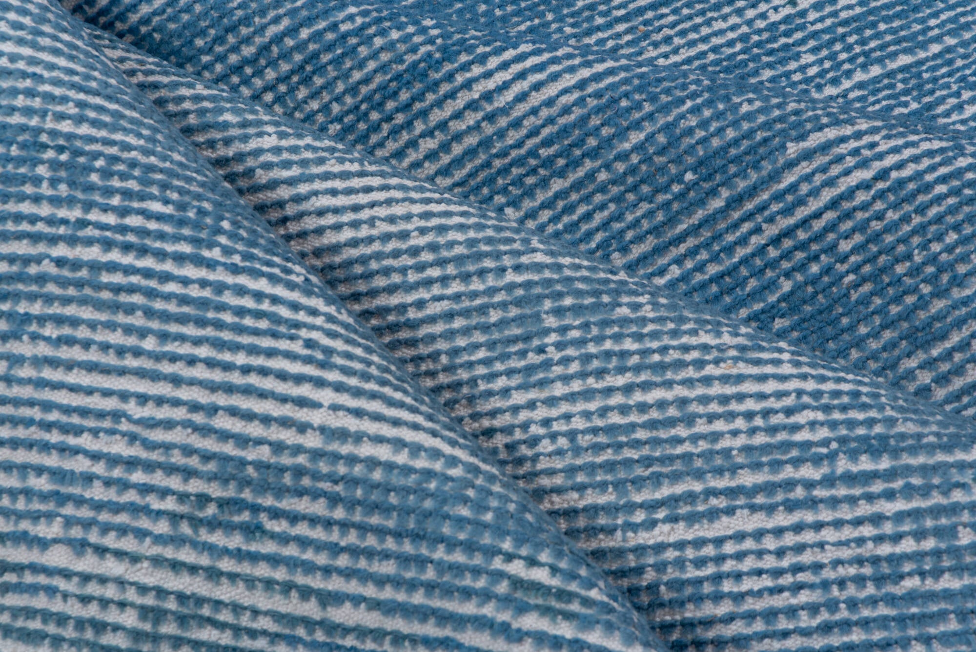 6' x 9' one-of-a-kind handmade vintage Moroccan medium size rug. Color palette: blue, gainsboro, gray, light blue