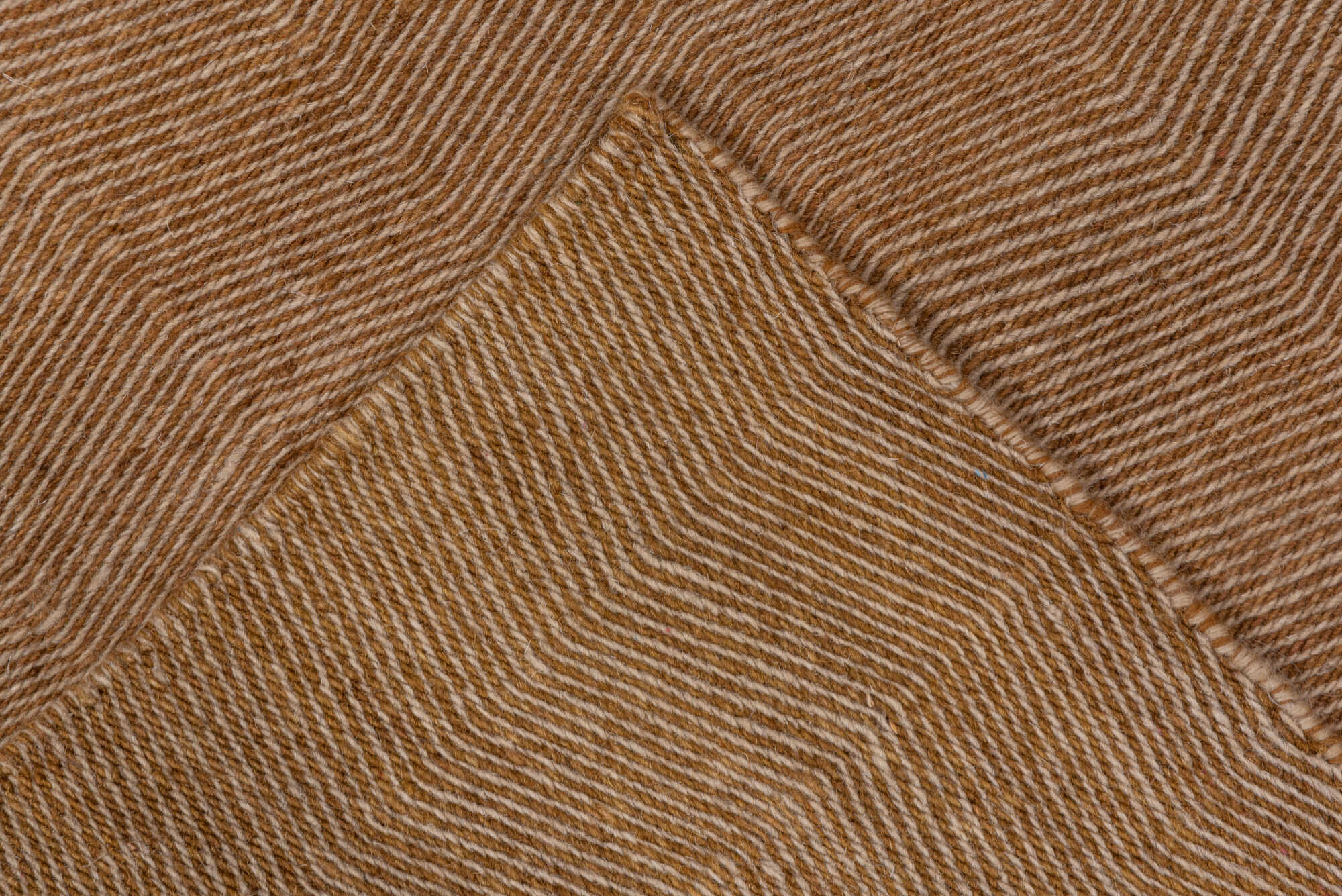 3' x 5' one-of-a-kind handmade vintage Kilim small size rug. Color palette: brown, gray, light gray, off-white, pink, snow