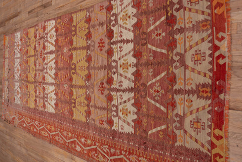 Vintage Kilim Runner Rug (4' x 12')