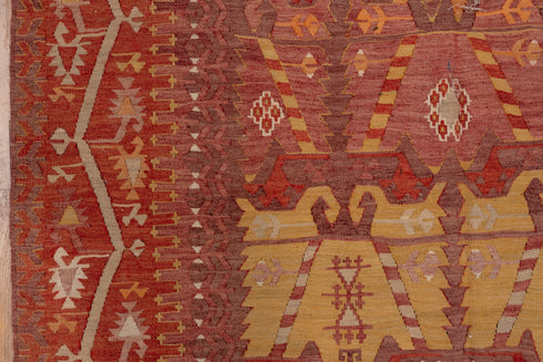 Vintage Kilim Runner Rug (4' x 12')