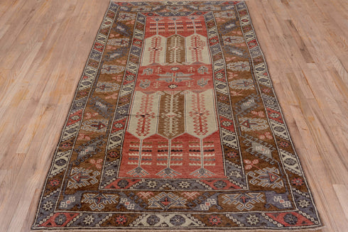 Antique Konya Runner Rug (4' x 8')