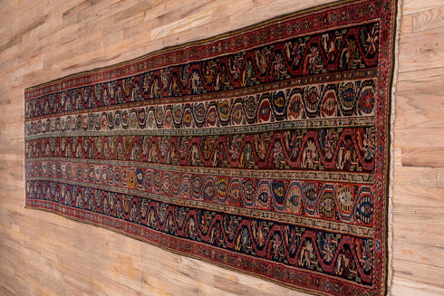 Antique Bidjar Runner Rug (3' x 12')