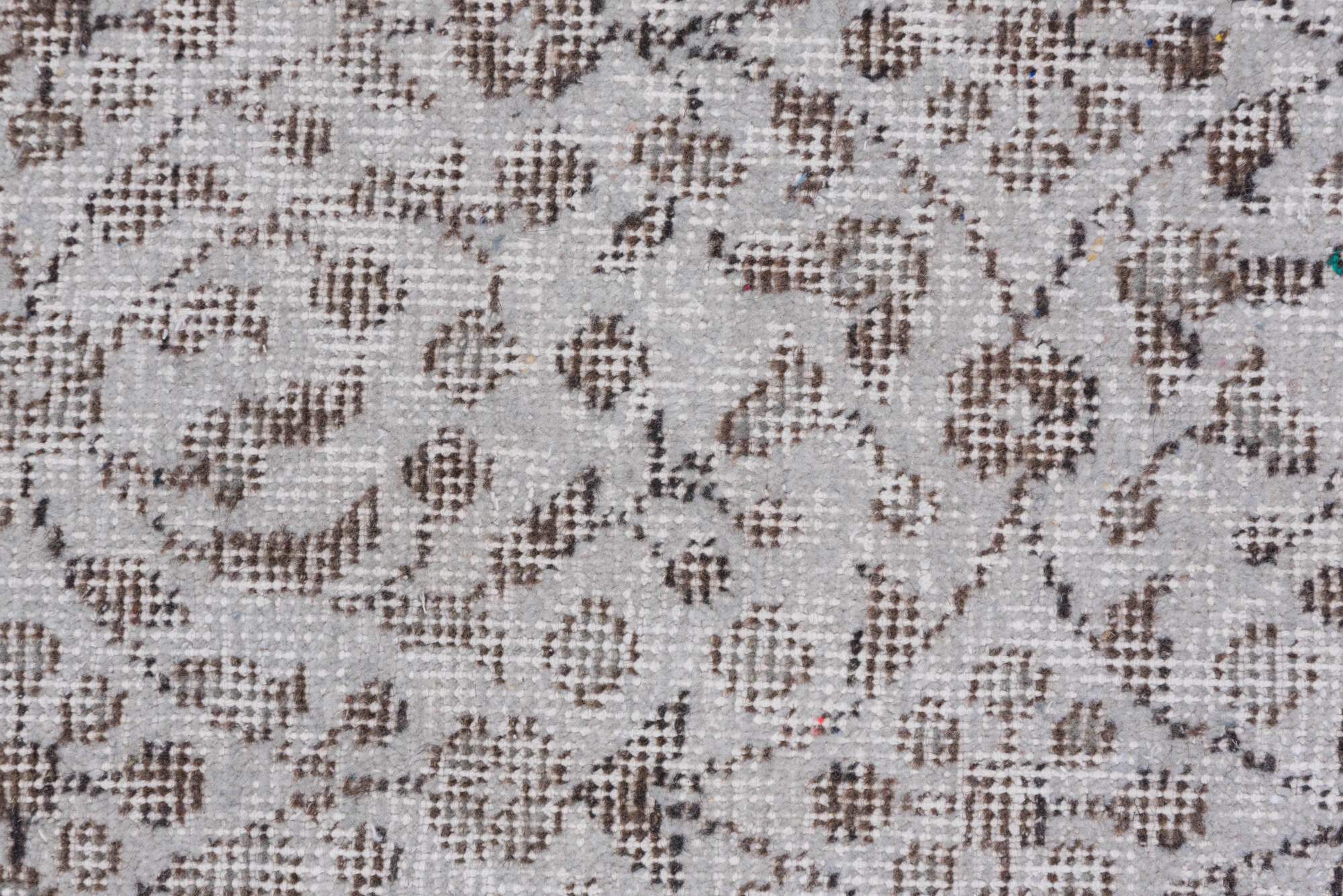 3' x 6' one-of-a-kind handmade vintage Overdyed small size rug. Color palette: black, blue, dark gray, dim gray, gainsboro