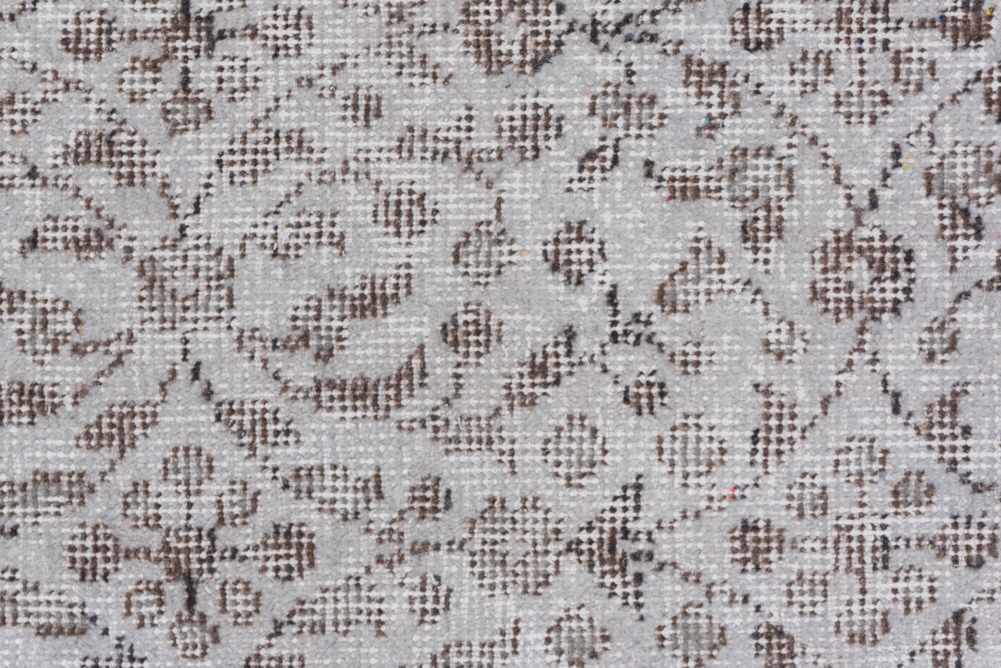 3' x 6' one-of-a-kind handmade vintage Overdyed small size rug. Color palette: black, blue, dark gray, dim gray, gainsboro