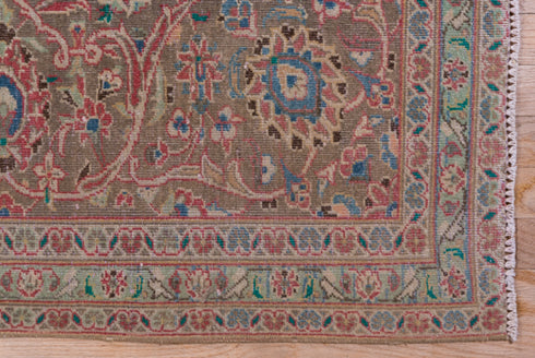 Vintage Kashan Area Rug (9' x 13')