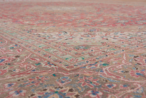 Vintage Kashan Area Rug (9' x 13')