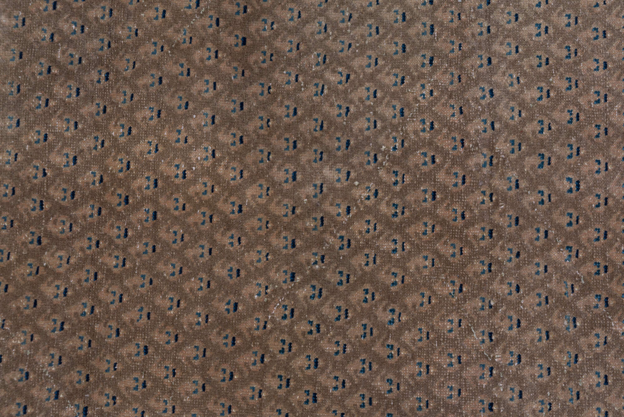 3' x 10' one-of-a-kind handmade vintage Mahal runner rug. Color palette: arapawa, black, blue, brown, dark gray, dim gray