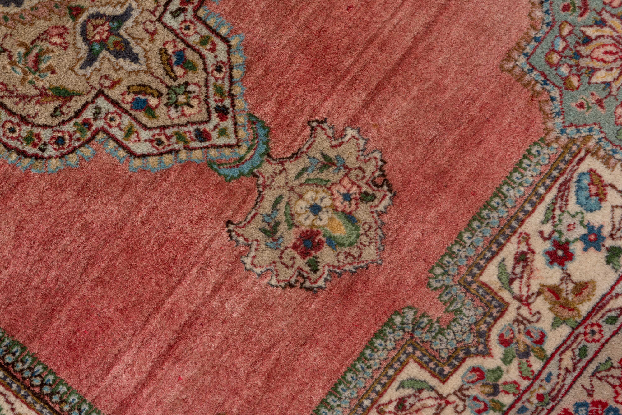 3' x 5' one-of-a-kind handmade vintage Tabriz small size rug. Color palette: black, blue, brown, charcoal, dark gray, gray