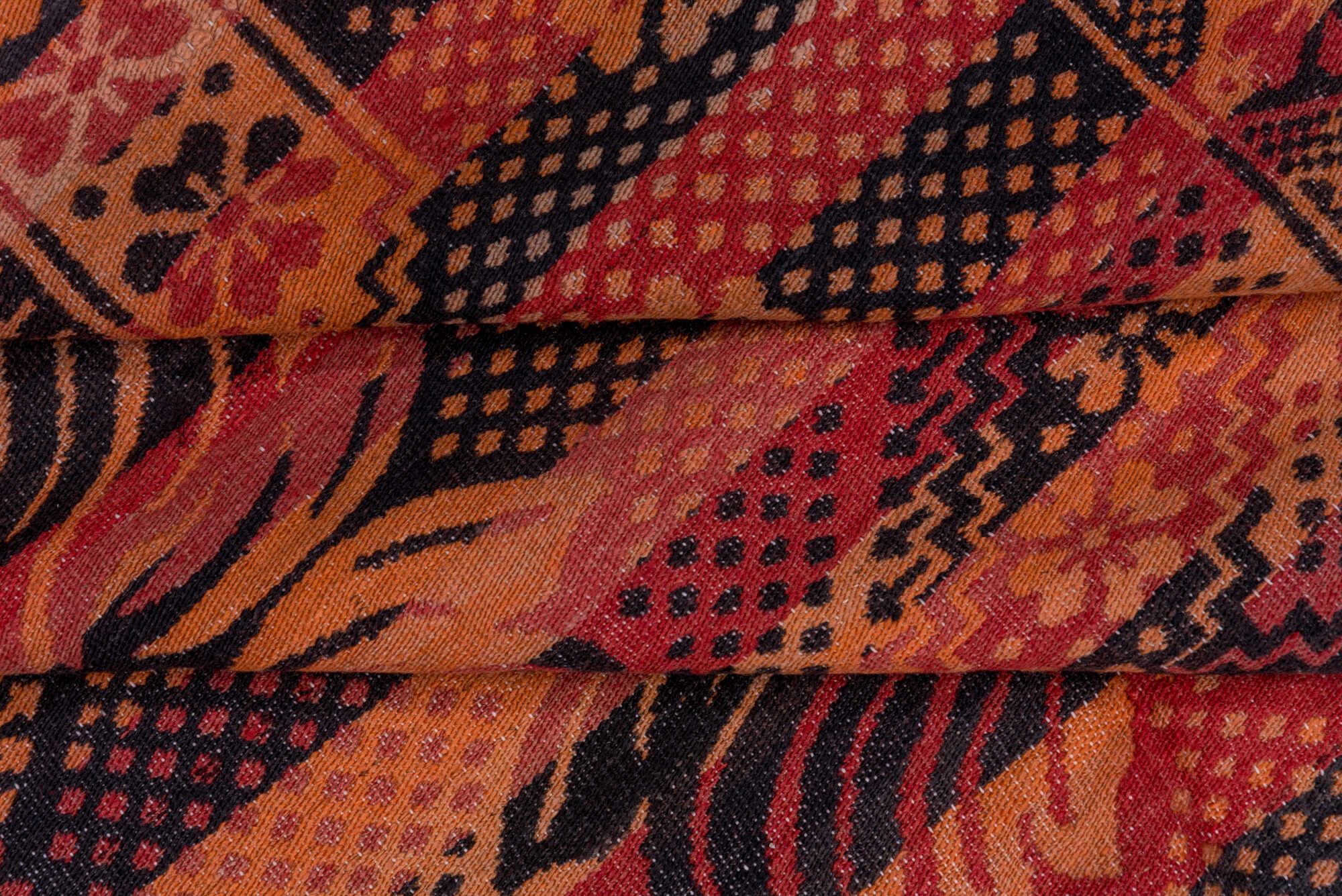 5' x 11' one-of-a-kind handmade vintage Kilim rug. Color palette: black, brown, gray, pink, red, wine