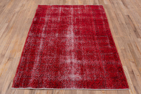 Antique Overdyed Area Rug (4' x 6')