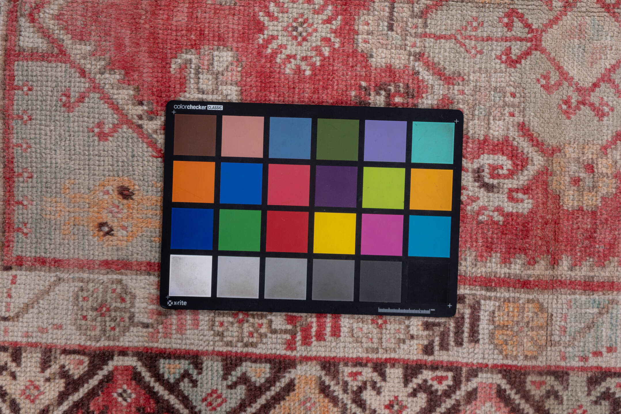 3' x 10' one-of-a-kind handmade vintage Oushak runner rug. Color palette: pink, gray, light gray, off-white, brown, red