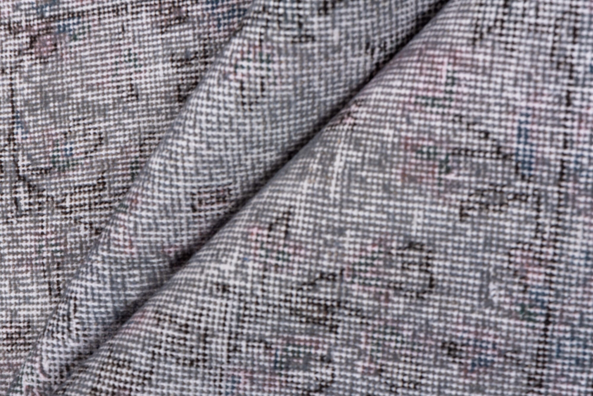 3' x 6' one-of-a-kind handmade vintage Overdyed small size rug. Color palette: dark gray, dim gray, gainsboro, gray