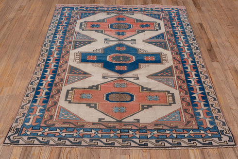 Vintage Oushak Area Rug (4' x 6')