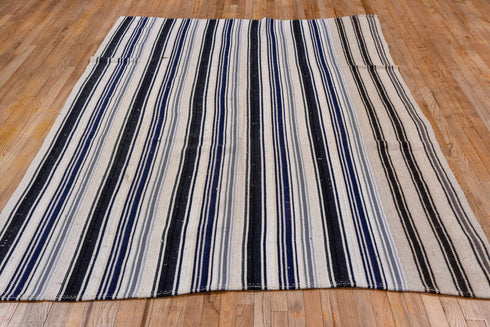 Antique Flatweave Area Rug (6' x 8')